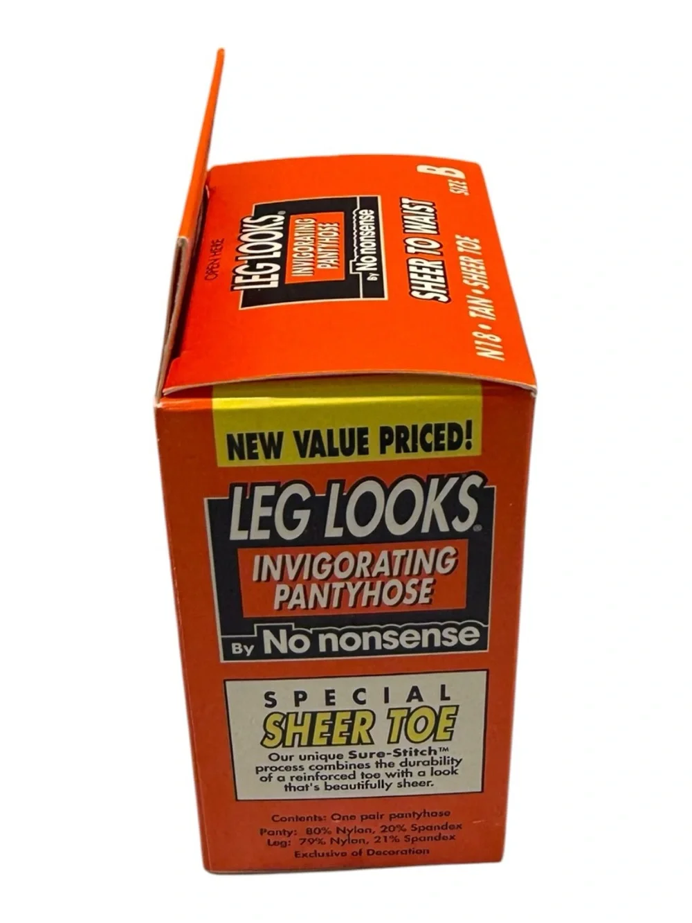 Leg Looks By No Nonsense Sheer To Waist Pantyhose Size B Tan N18 Sheer Toe
